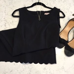 J Crew Inspired Scalloped Sheath Dress